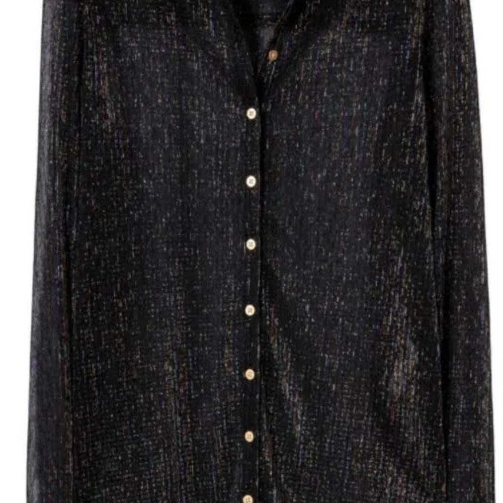 Zadig & Voltaire Lurex Shirt NEW WITH TAGS - Picture 6 of 10